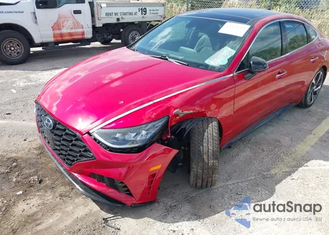 2021 Hyundai Sonata Sel Plus z USA, uszkodzony, nr VIN 5NPEJ4J22MH132227